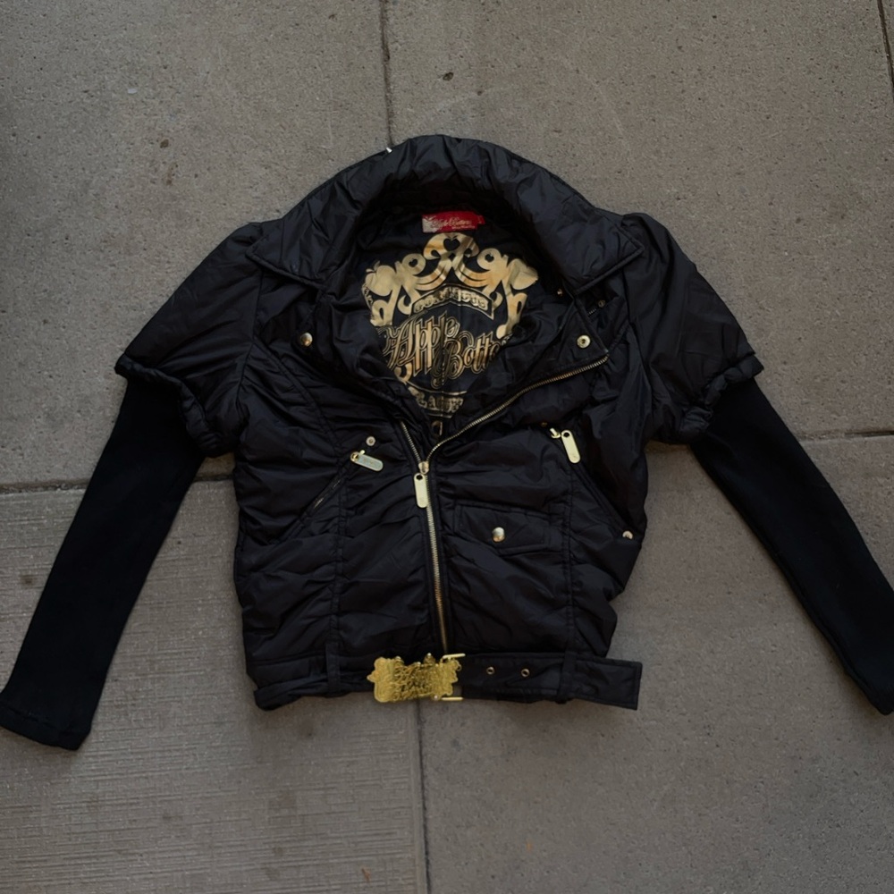 Apple bottoms jacket with belt